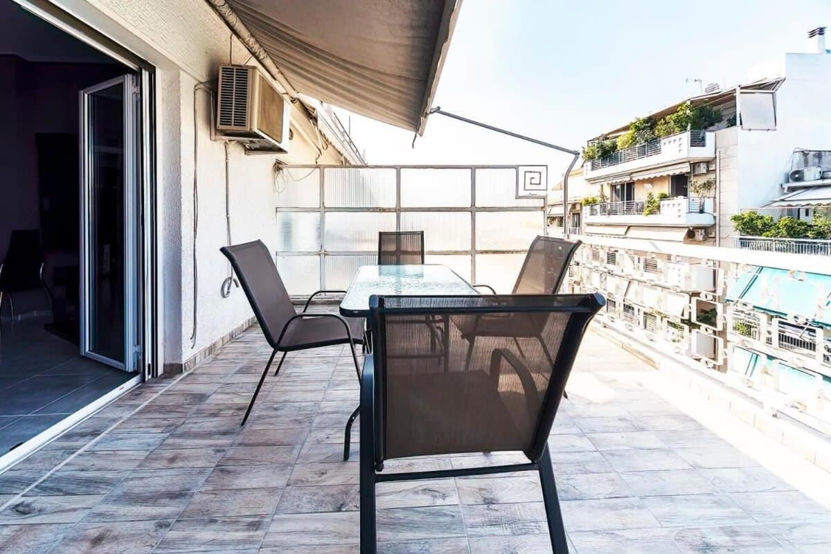 Topfloor Central Apt With Urban Views,3' To Metro Athene Buitenkant foto
