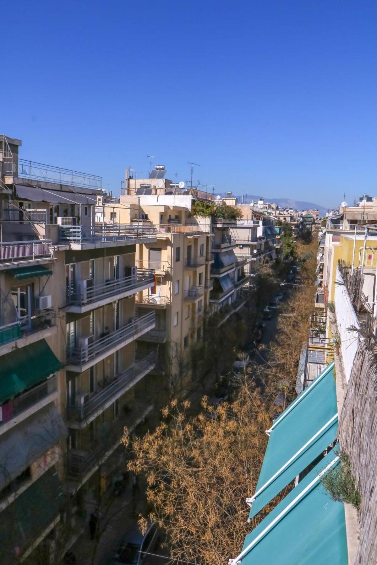 Topfloor Central Apt With Urban Views,3' To Metro Athene Buitenkant foto